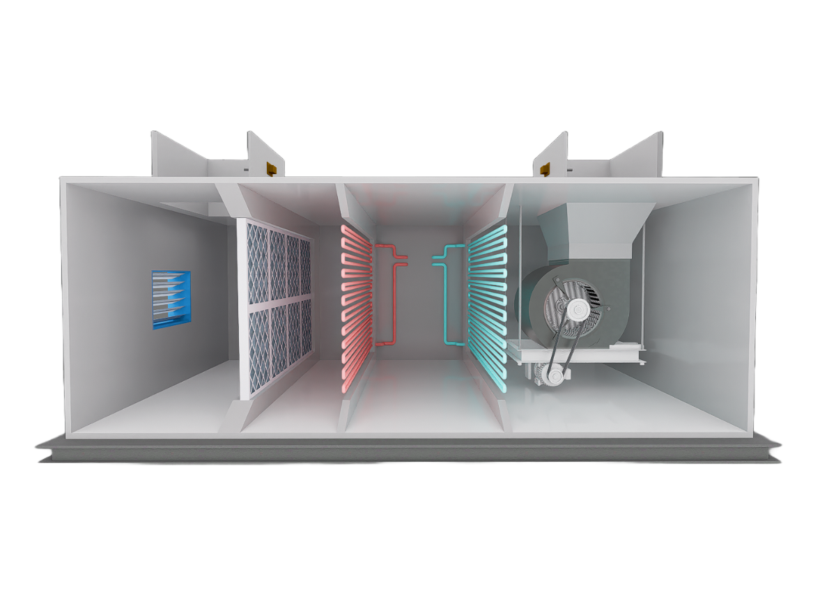 AHU Cross Section - 3D Modeling and Visulisation