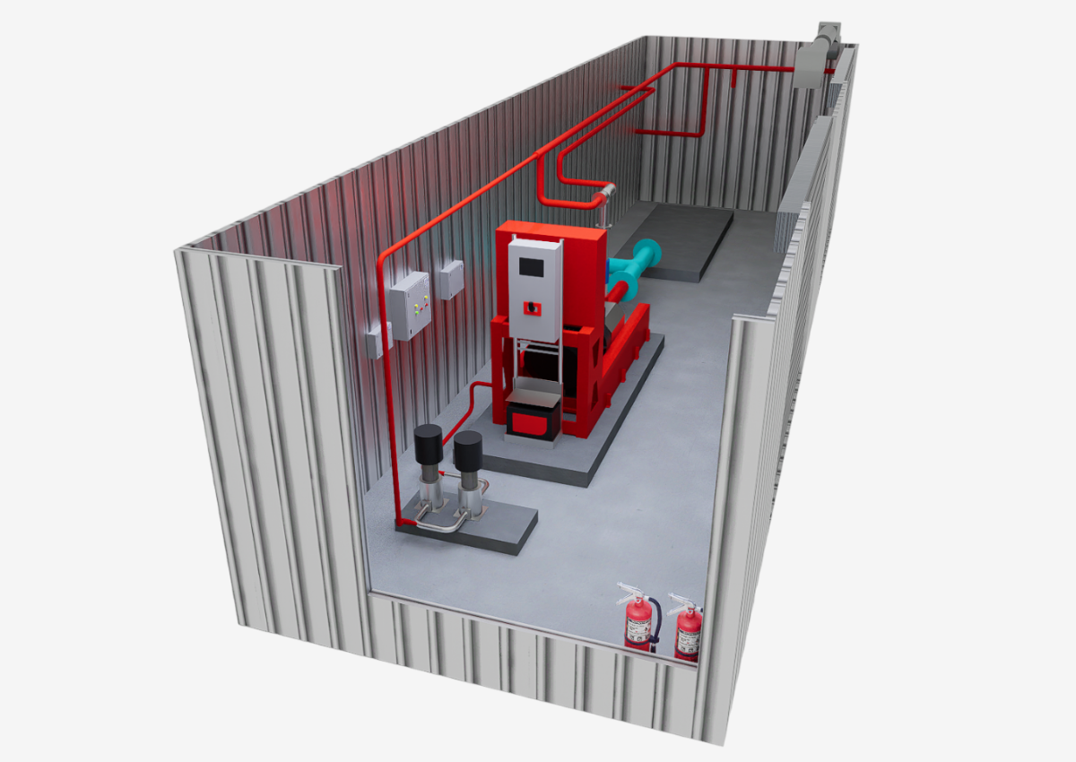 Fire Pump Room - 3D Modeling and Visulisation